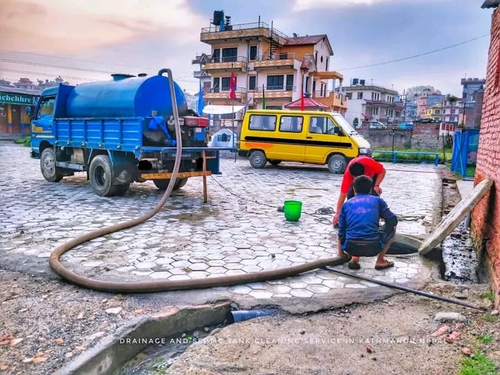 cleaning septic tank from drainage cleaning nepal